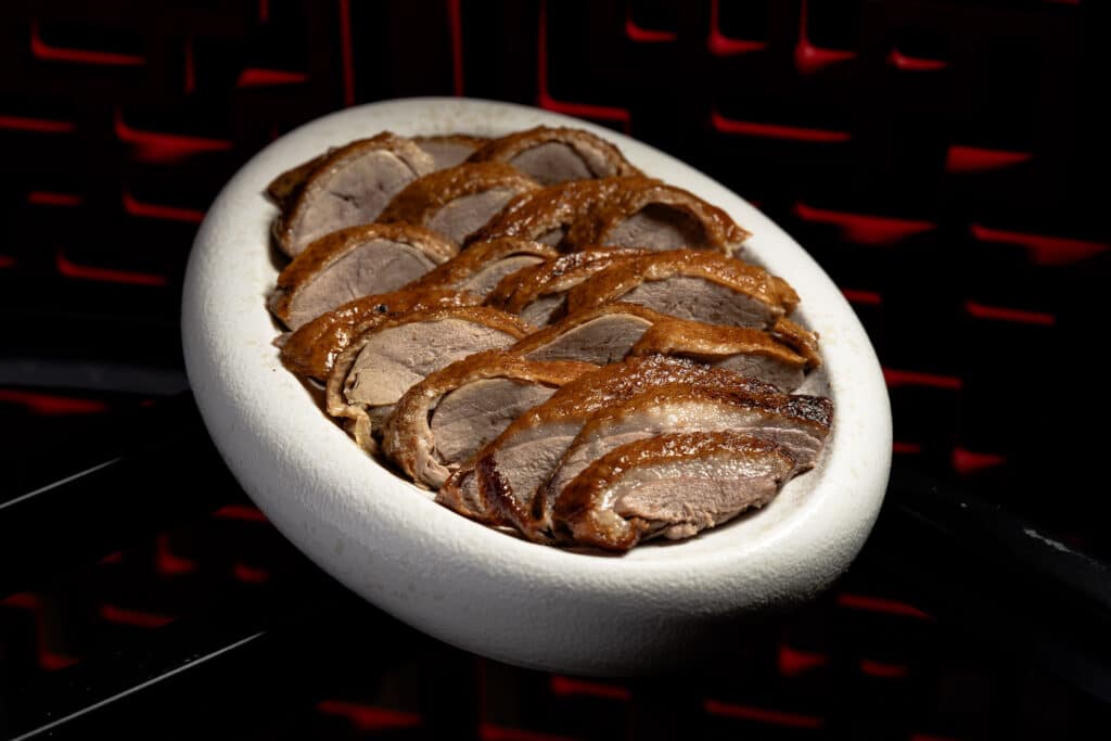 Duck at Bambuu Chinese restaurant Mallorca